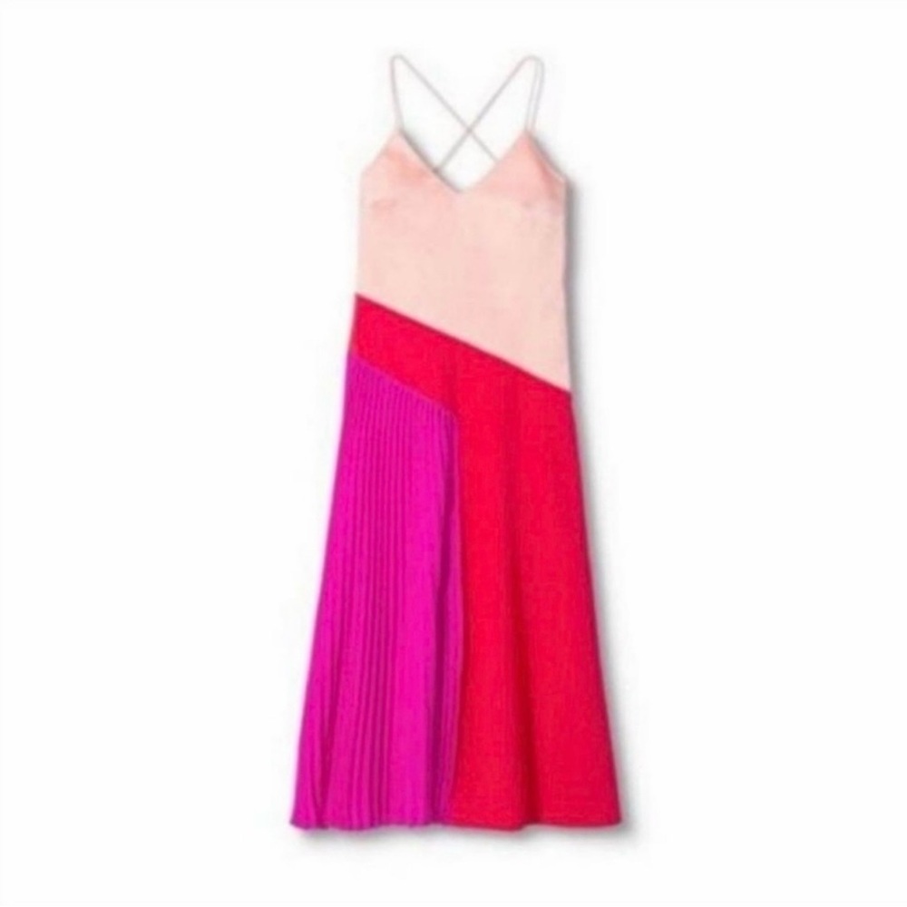 Stylish Pink and Red Dress